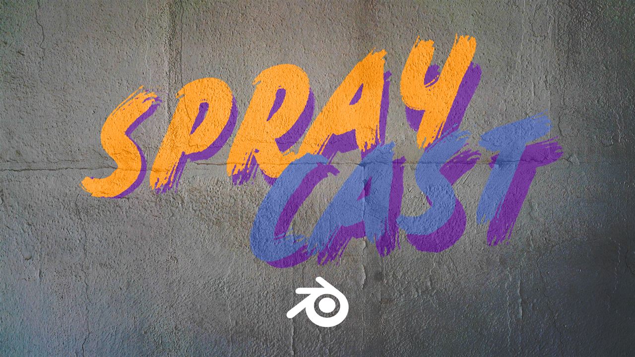 Spraycast - raycast decal and spray paint projector for Blender